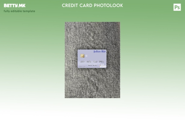 модерен стил Монако Јулиус Бар и Ко. АГ Банка за виза дебитна картичка со фото и